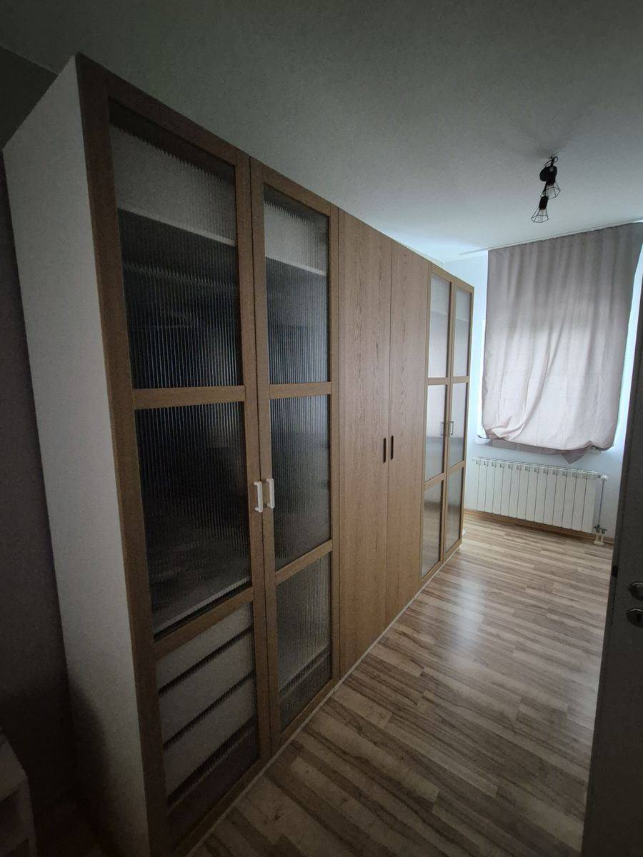 Kleiderschrank Eiche mit Glastüren