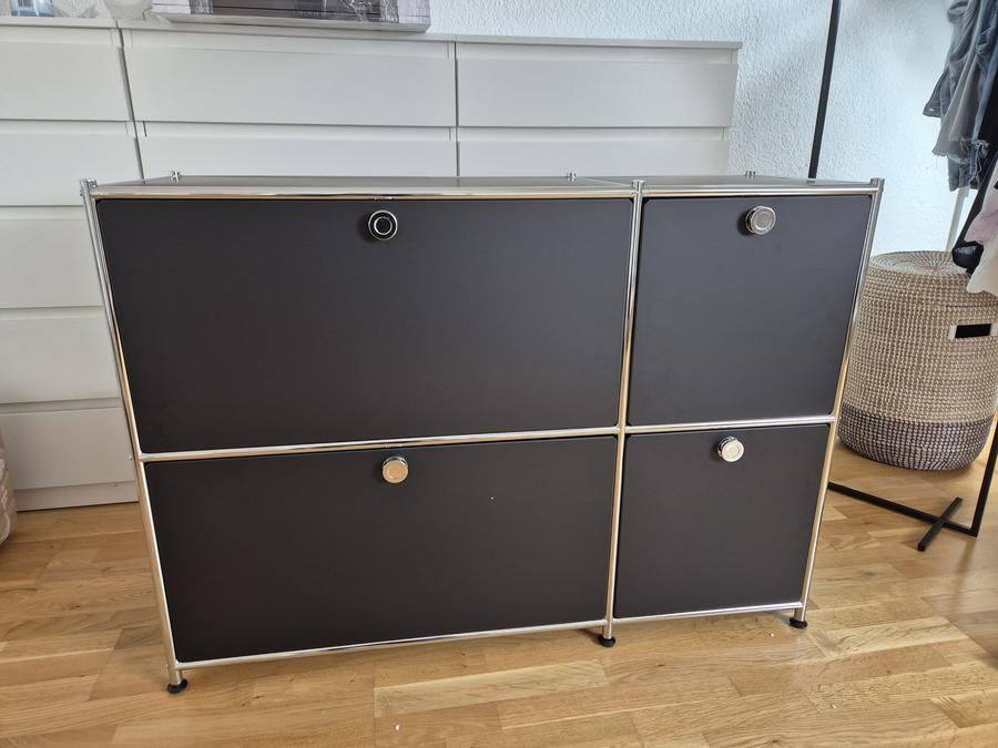 Designer Metall-Sideboard im USM Haller Stil